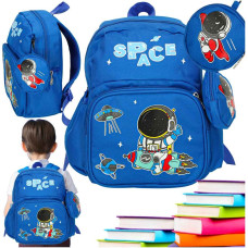 Bērnudārza skolas mugursoma bērnu astronauta 30x14x23cm