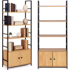 Modernhome Industrial Loft Shelf with Cabinet and 4 Shelves ModernHome