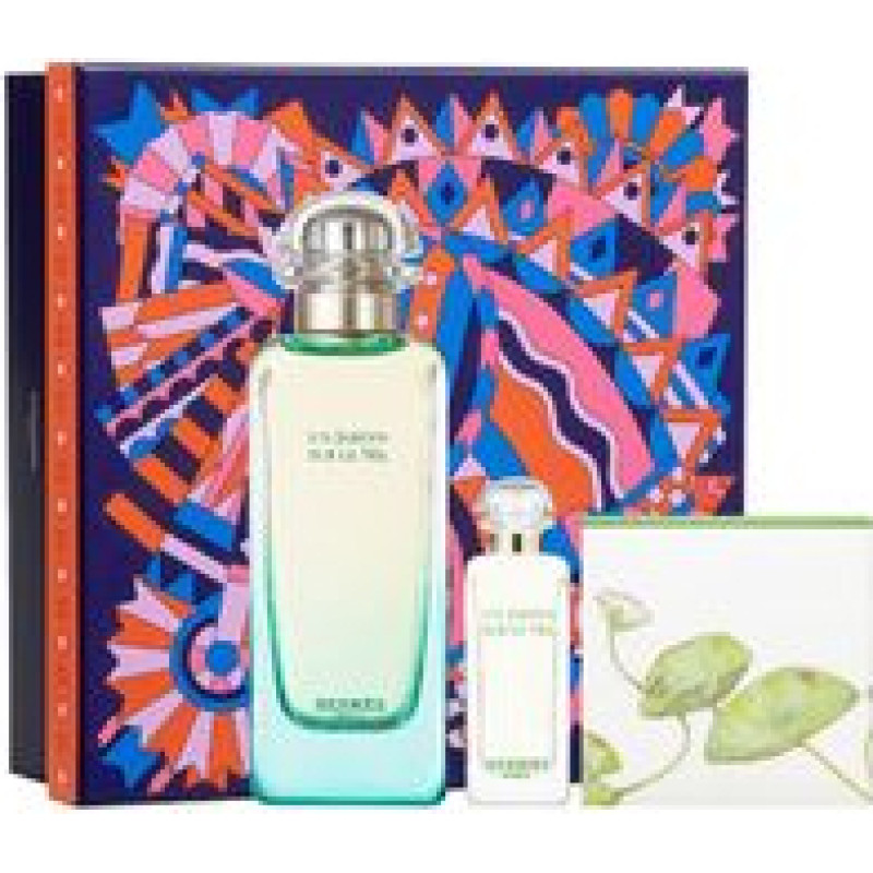 Hermes Un Jardin Sur Le Nil Gift Set EDT 100ml, Solid Soap 50g and Mini EDT 7.5ml
