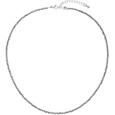 Steel necklace with terahertz beads 42012.3 Terahertz