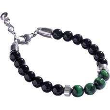 Stylish beaded bracelet with green quartz MCGB5020