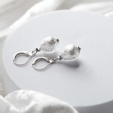 Moon Nude earrings with sterling silver ENM4/AG/RHO
