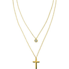 Double cross necklace Ginevra MCN260626G