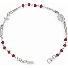 Elegant silver bracelet with Rosary BROBR3 crystals