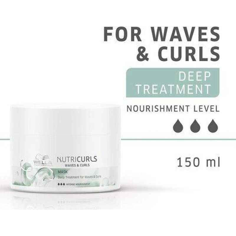 Mitrinoša matu maska Wella Nutricurls 150 ml