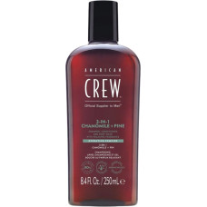 American Crew 3-in-1 šampūns, dušas želeja un kondicionieris ar skujkoku aromātu, 250 ml