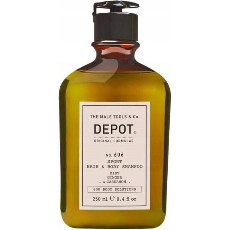 Ķermeņa un matu mazgāšanas šampūns Depot No.606 Sport, 250 ml