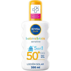 Nivea Sun Babies & Kids Sensitive Protect 5 in 1 SPF 50+ - Dětsk&yacute; opalovac&iacute; sprej