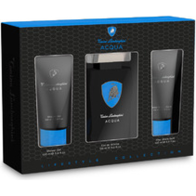 Lamborghini Acqua Gift set EDT 125 ml, shower gel 100 ml and After Shave Balsam (after shave balm) 100 ml