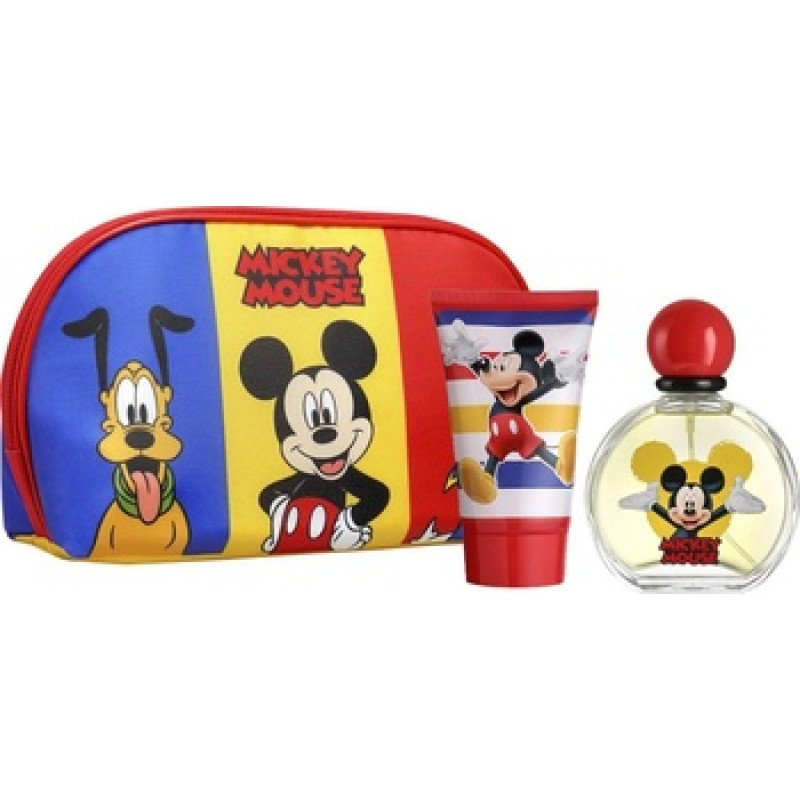 Fragrances For Children Mickey Mouse EDT gift set 50 ml, shower gel 100 ml and cosmetic bag