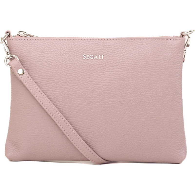 Dámská kožená crossbody kabelka A6C cameo rose