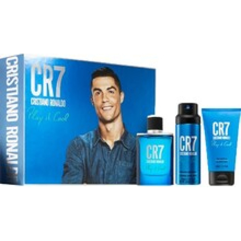 Cristiano Ronaldo CR7 Play It Cool D&aacute;rkov&aacute; sada EDT 100 ml, deospray 150 ml a sprchov&yacute; gel 150 ml