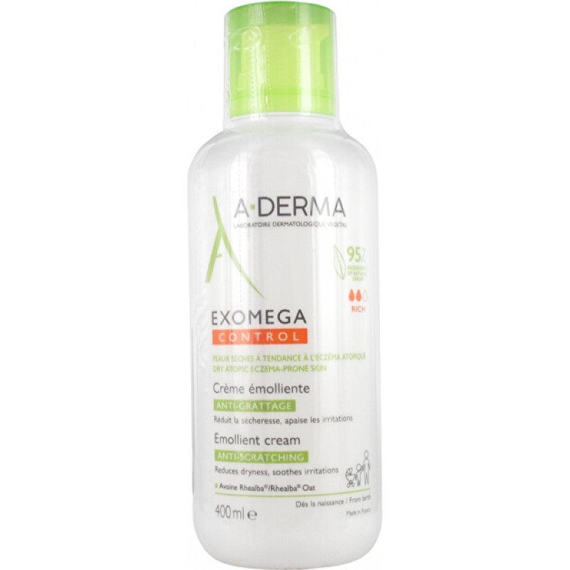 Emollient cream for dry skin prone to atopic eczema Exomega Control (Emollient Cream) 400 ml
