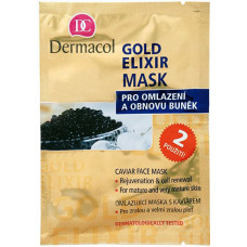 Atjaunojošā sejas maska Dermacol Gold Elixir 16 ml