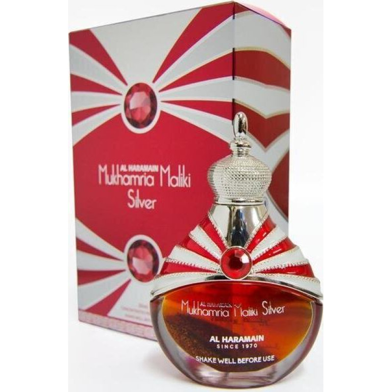 Eļļa-smaržas AL Haramain Mukhamria Maliki Silver sievietēm 30 ml
