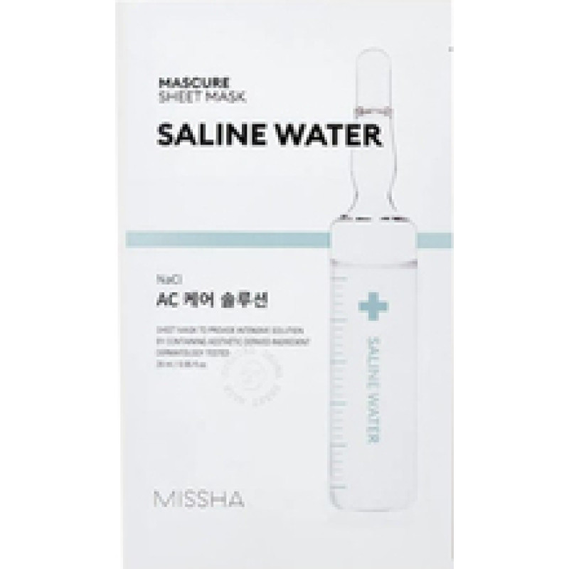 Missha Mascure Saline Water Sheet Mask - Zklidňuj&iacute;c&iacute; maska pro citlivou pleť 1 ks