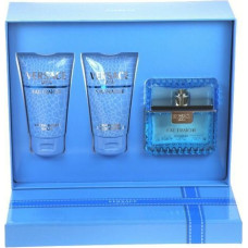 Komplekts Versace Eau Fraiche Man vīriešiem: EDT Tualetes ūdens, 50 ml + dušas želeja, 50 ml + pēcskūšanās balzams, 50 ml
