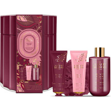 Grace Cole Velvet Plum & Soft Suede Hand & Body Care Gift Box - D&aacute;rkov&aacute; sada v plechov&eacute; d&oacute;ze ( 4 ks )