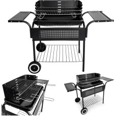 Multigarden Garden grill, metal shelves, adjustable grate, wheels, MultiGarden