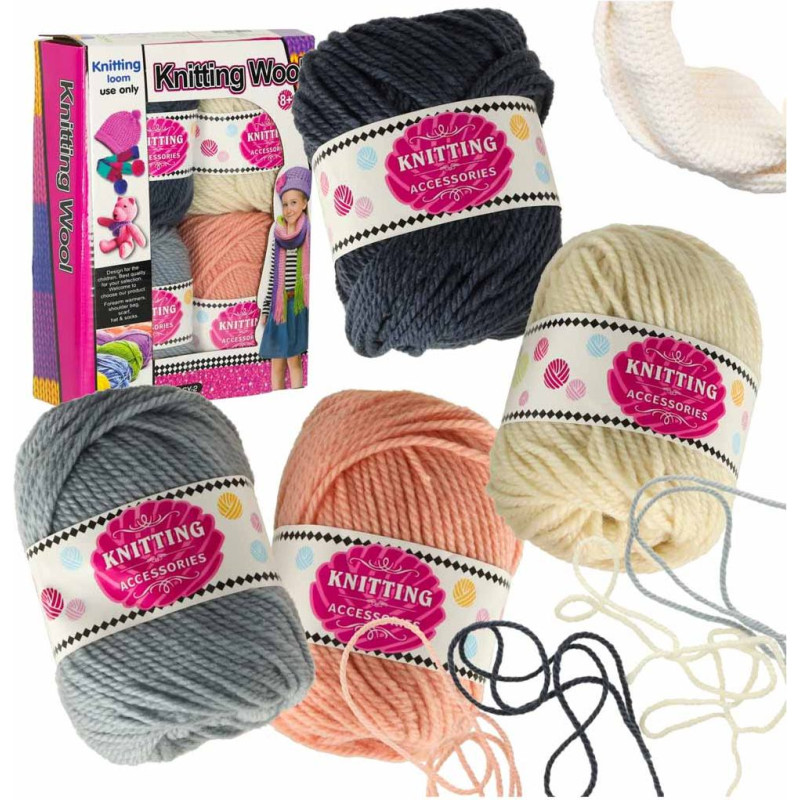 Adāmpavediens bumbiņa vilnas dzija 4 gab.