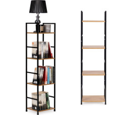 Modernhome Modern wooden shelf, metal frame LOFT, 4 shelves