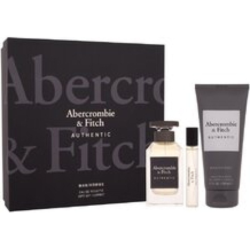 Abercrombie & Fitch Authentic D&aacute;rkov&aacute; sada EDT 100 ml, sprchov&yacute; gel 200 ml a miniaturka EDT 15 ml