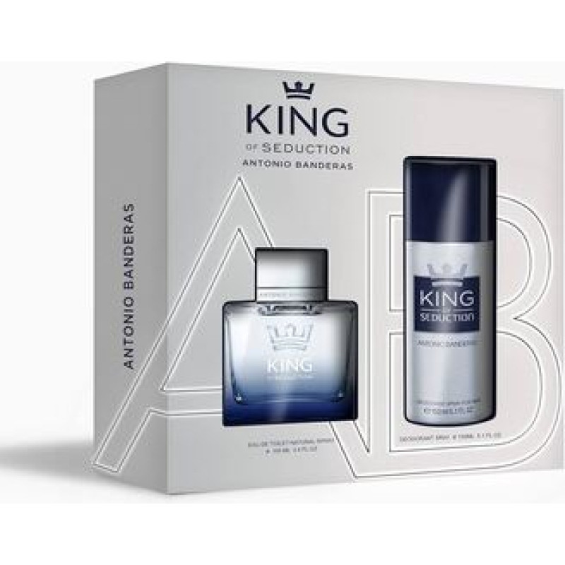 Antonio Banderas King Of Seduction D&aacute;rkov&aacute; sada EDT 100 ml a deospray