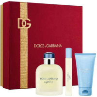 Dolce Gabbana Light Blue Pour Homme D&aacute;rkov&aacute; sada EDT 125 ml, sprchov&yacute; gel 50 ml a miniaturka EDT 10 ml