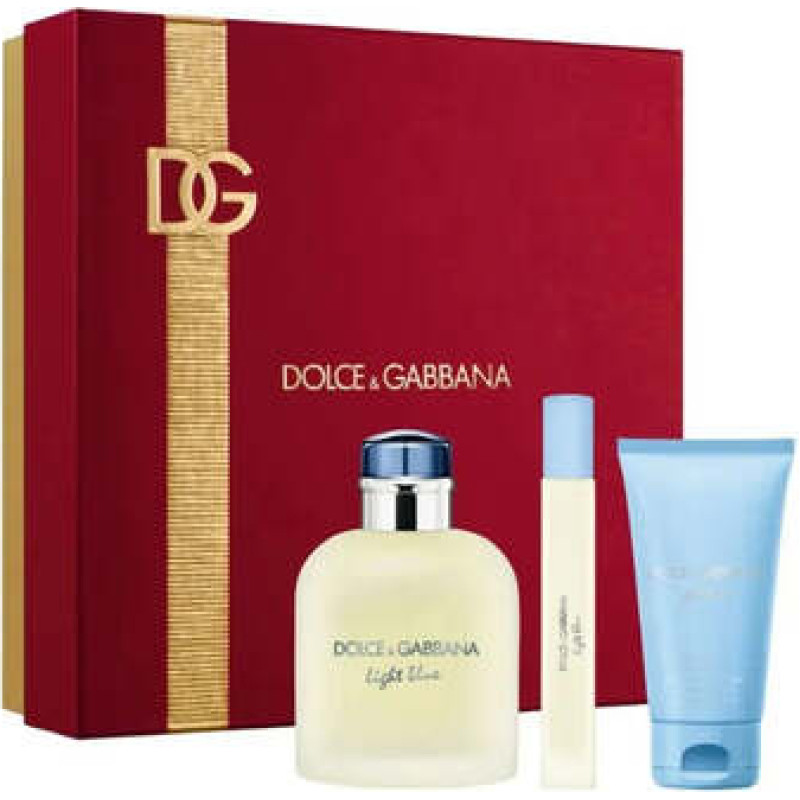 Dolce Gabbana Light Blue Pour Homme D&aacute;rkov&aacute; sada EDT 125 ml, sprchov&yacute; gel 50 ml a miniaturka EDT 10 ml