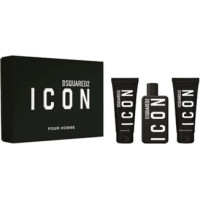 Dsquared2 Icon Pour Homme D&aacute;rkov&aacute; sada EDP 100 ml, sprchov&yacute; gel 100 ml a balz&aacute;m po holen&iacute; 100 ml
