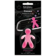 Mr & Mrs Fragrance Cesare Car Air Freshener Citrus & Musk 1 pc