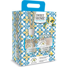 Gift set of aroma diffuser with candle White Zagara