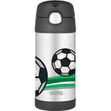 FUNtainer Baby thermos with straw - football 355 ml