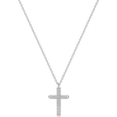 Silver necklace with cross Bianca RZBI05 (chain, pendant)
