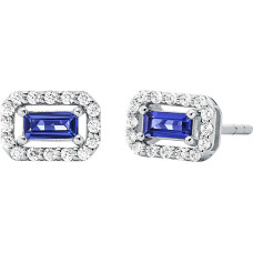 Silver earrings with zircons Brilliance Kors MKC1824040