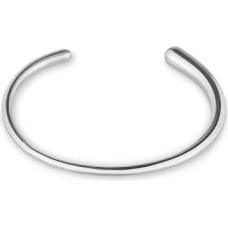 Solid Open Bond Silver Bracelet