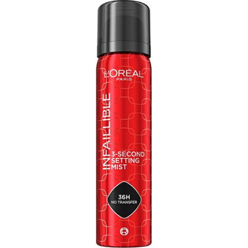 Fixing spray for make-up Infaillible (3 Second Setting Mist) 75 ml