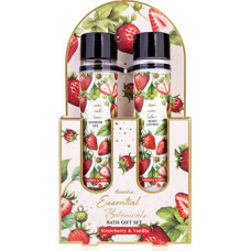 Accentra Strawberry & Vanilla Essential Botanicals Body Care Set - D&aacute;rkov&aacute; sada ve zkumavk&aacute;ch