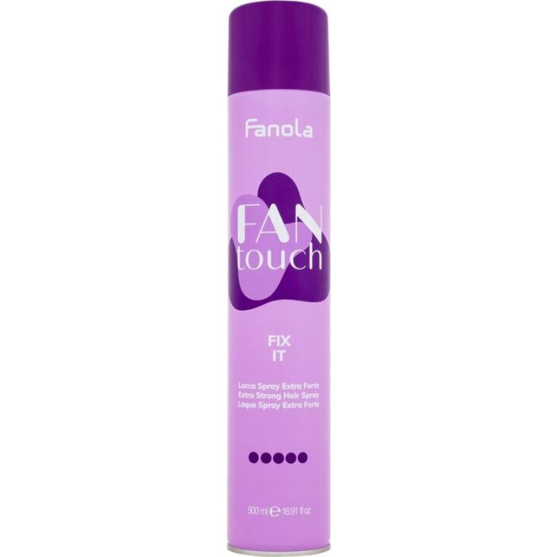 Spreja laka - FANOLA - Fantouch Fix It - 500ml - Īpaši stipra - Mitruma aizsardzība