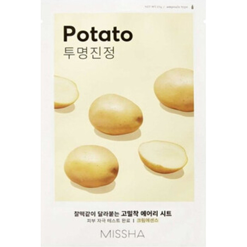 Missha Potato Airy Fit Sheet Mask - Rozjasňuj&iacute;c&iacute; pleťov&aacute; maska