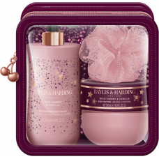 Baylis & Harding Body Care Duo Cosmetic Box ( Wild Cherry & Vanilla ) - D&aacute;rkov&aacute; sada p&eacute;če o tělo v ta&scaron;tičce ( 3 ks )