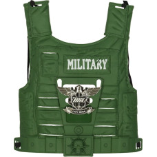 Militārais tērps veste veste šautene binoklis