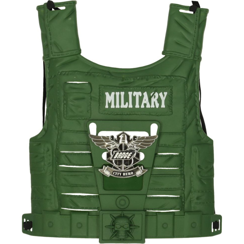 Militārais tērps veste veste šautene binoklis
