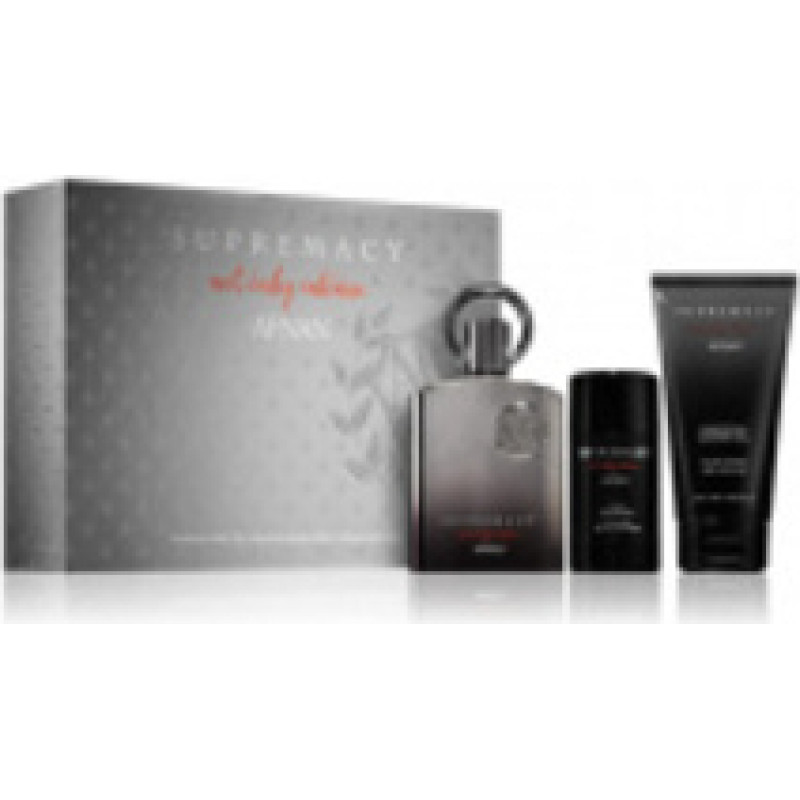 Afnan Supremacy Not Only Intense Extrait de Parfum Gift set 100 ml, after shave balm 150 ml and shower gel 150 ml