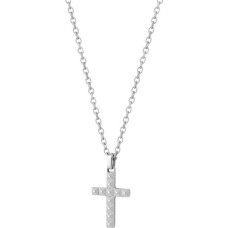 Stylish men's steel necklace Cross MLJ666