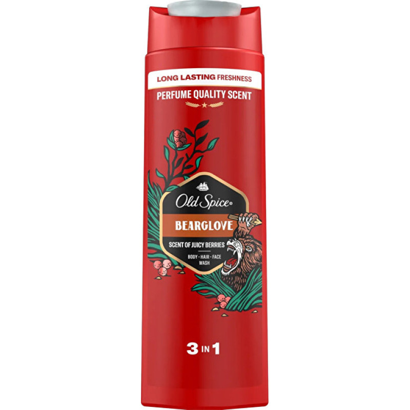 Bearglove 3 in 1 shower gel (Body-Hair-Face Wash) - Volume: 1000 ml