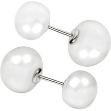 Sudraba auskari ar īstām baltām pērlēm JwL Luxury Pearls JL0255 sJL0255