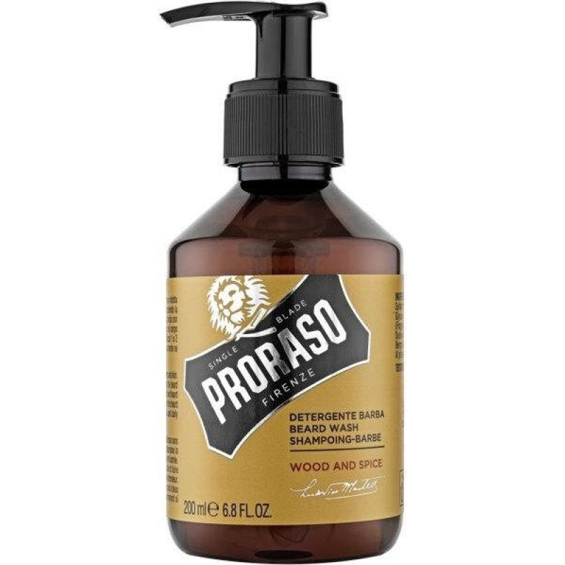 PRORASO Bārda šampūns Wood & Spice, 200ml