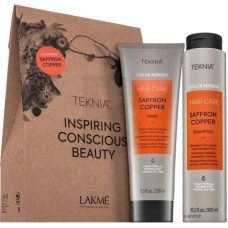 Lakmé Teknia Color Refresh Saffron Copper Pack šampūns + maska vara toņu atdzīvināšanai 300 ml + 250 ml