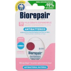 Biorepair Antibacterial Waxed Expanding Floss - Voskovan&aacute; expanduj&iacute;c&iacute; zubn&iacute; nit pro citliv&eacute; d&aacute;sně